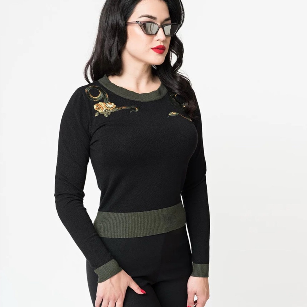 Unique Vintage Embroidered Sweater